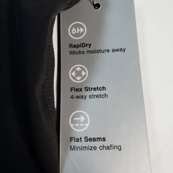 IDEOLOGY SKORT BLACK XL WOMENS ATHLETIC FLEX RAPID DRI FLAT SEAMS - Picture 5 of 10